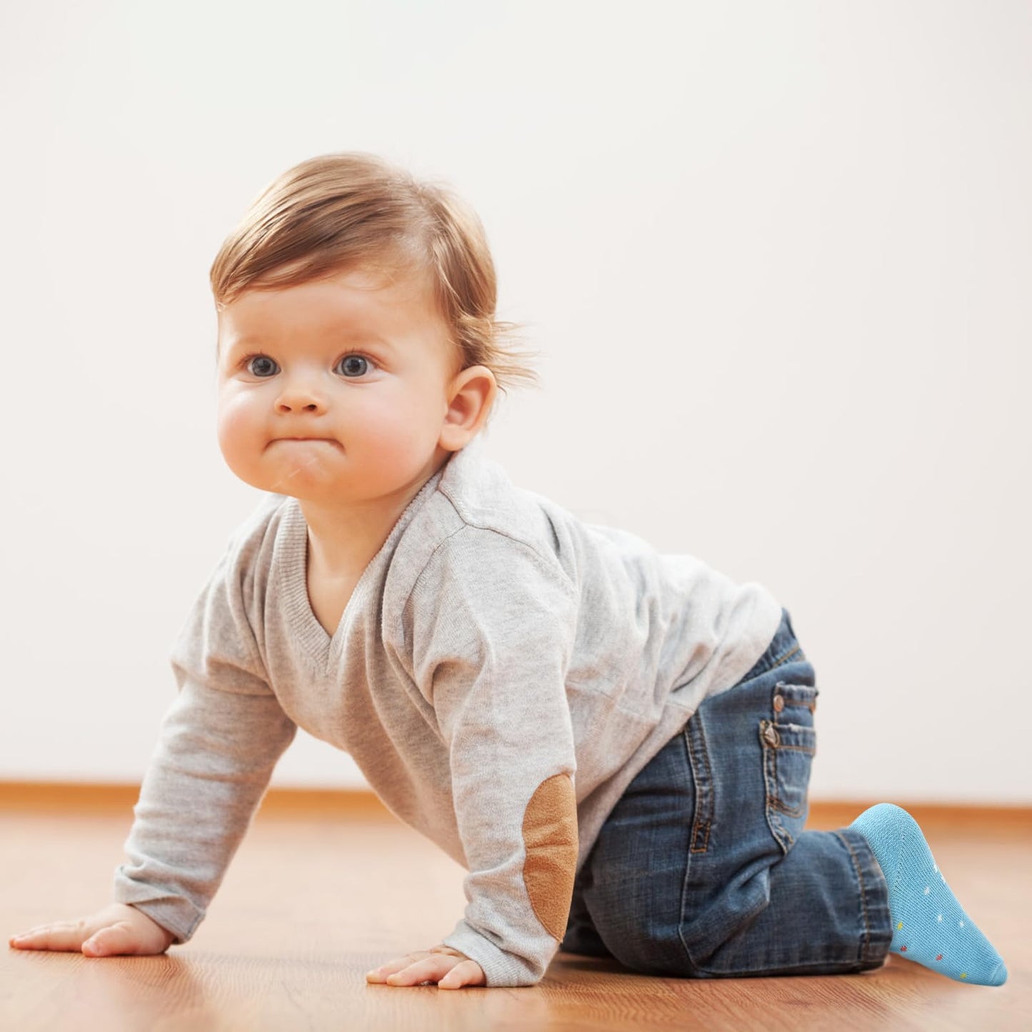GRPSKCOS Stoppersocken Kinder 12 Paar ABS Socken Rutschfeste Socken Kleinkind Antirutschsocken für 1-7 Jahre Jungen Mädchen