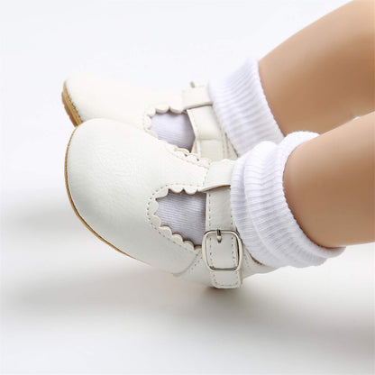 RVROVIC Baby Mädchen Mokassins Prinzessin Mary Jane Flache Kleider Schuhe Premium Leichte Weiche Sohle Krippe Schuhe Kleinkind Schuhe