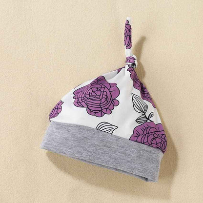 UUAISSO Neugeborenes Baby Mädchen Kleidung Papas Mädchen Langarm Tops Blumenhosen Sets Stirnband Säuglingsmädchen Herbst Outfits