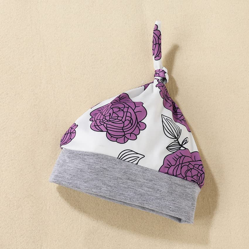 Neugeborenes Baby Mädchen Kleidung Papas Mädchen Langarm Tops Blumenhosen Sets Stirnband Säuglingsmädchen Herbst Outfits