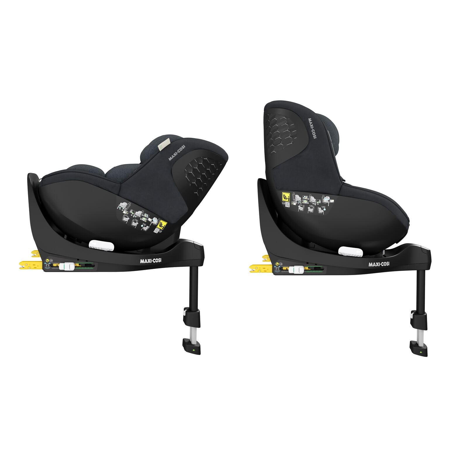 Maxi-Cosi Mica Pro Eco i-Size, 360°-Kindersitz mit ISOFIX, 0-4 Jahren, 40-105 cm, ClimaFlow, G-CELL-Seitenaufprallschutz, drehbarer Kindersitz, Neugeborene & Kleinkindsitz, Authentic Graphite - Meloni2