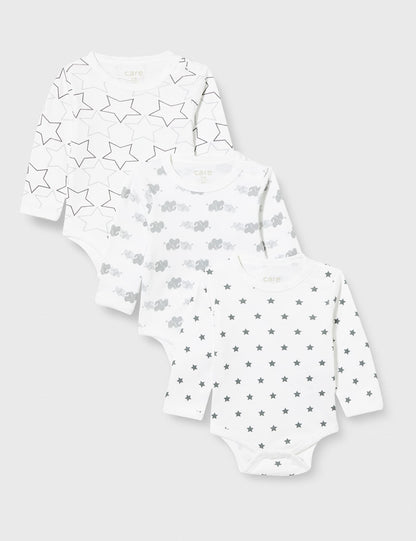 Unisex Baby Bodysuit, Langarm, 100% Baumwolle (3er und 6er Pack)