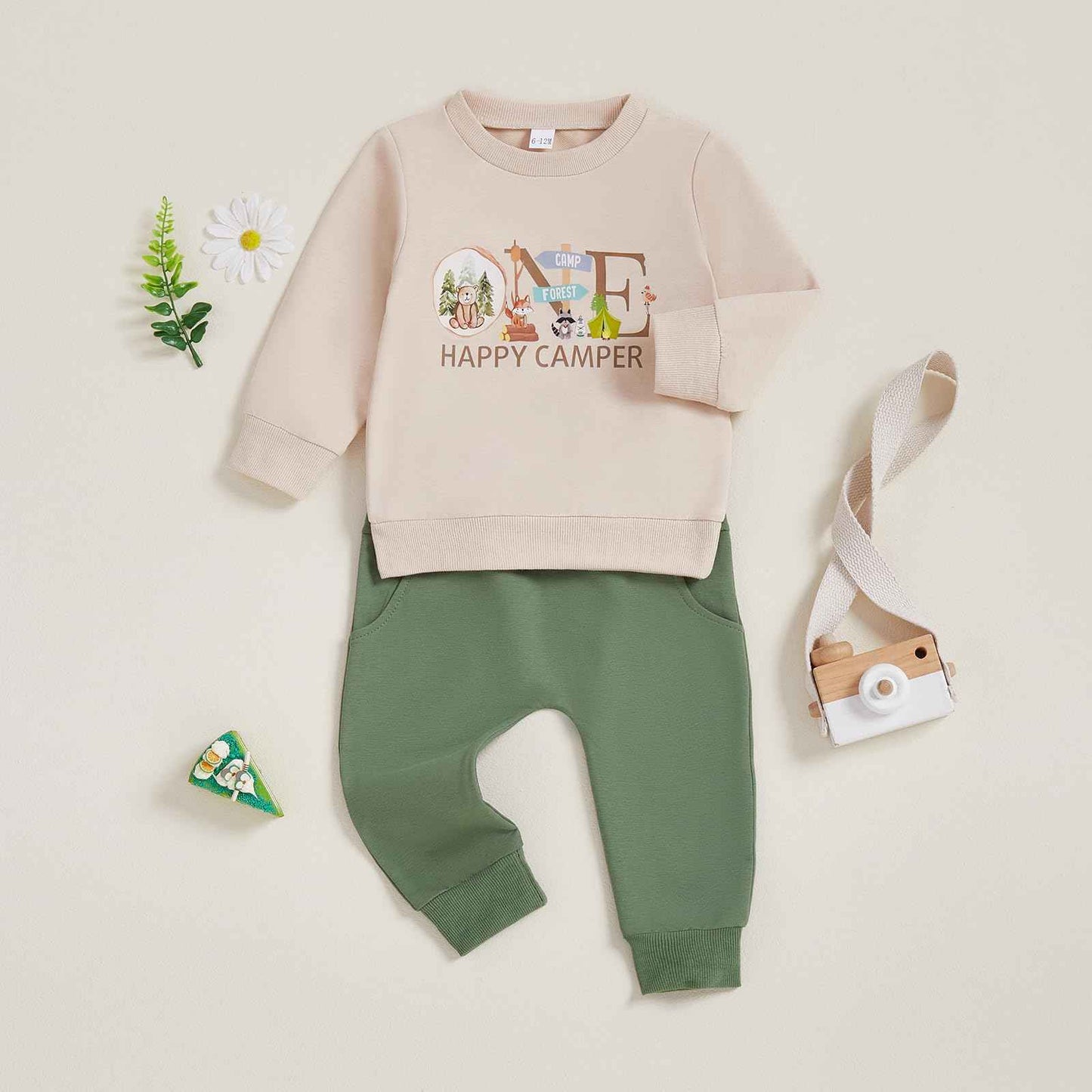 Geagodelia 1st Year Birthday Outfit Baby Boy Clothing Set Long Sleeve Sweatshirt and Trousers Clothing Sets for Boys