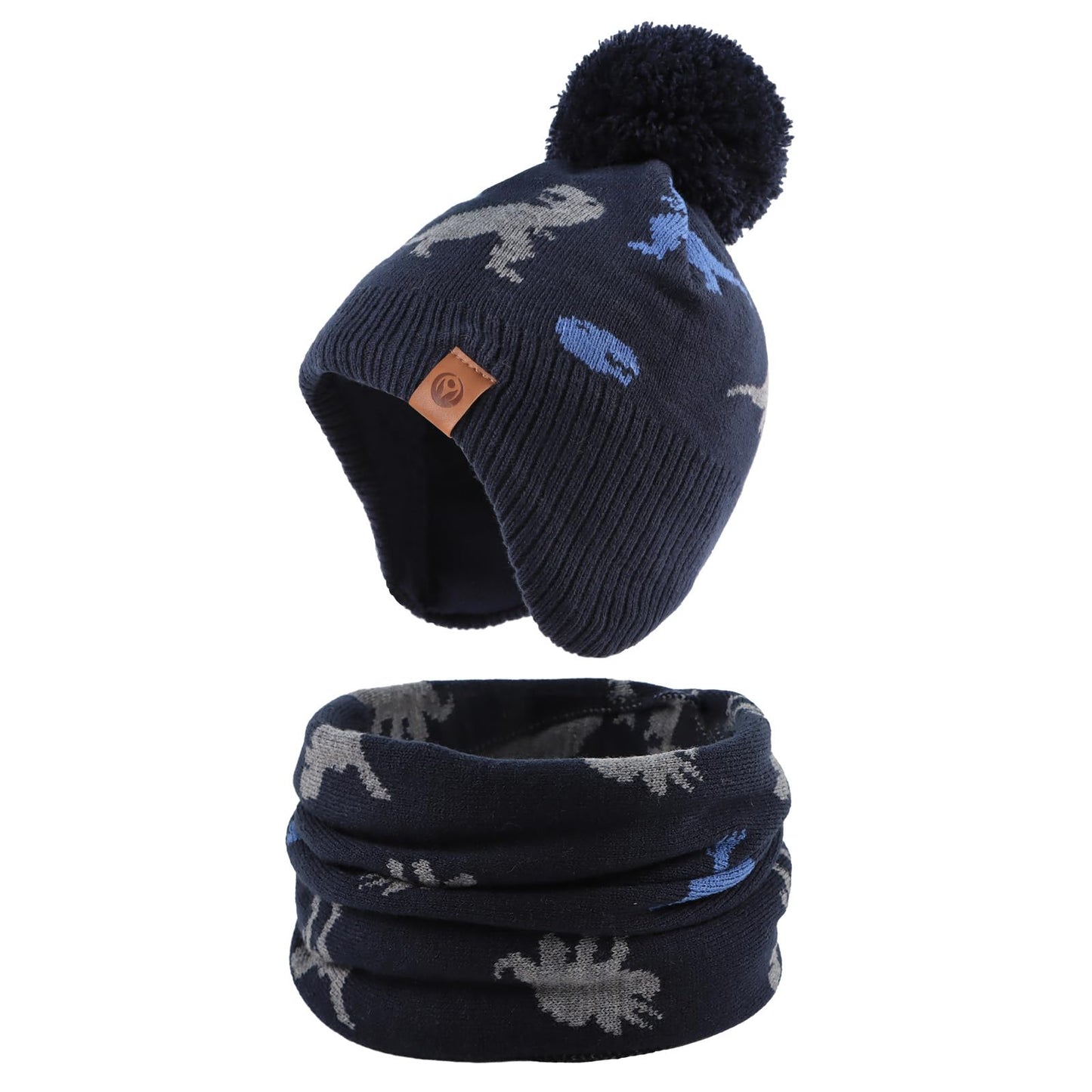 XIAOHAWANG Baby Strickmütze Winter Babymütze Junge Warme Kindermütze Junge Beanie Mütze Dicke Wintermütze für Herbst,Winter