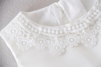 Baby Mädchen Weiße Taufe Kleid mit Kapuze Neugeborene Taufe Kleid Spitze Kleid für Hochzeit Geburtstag