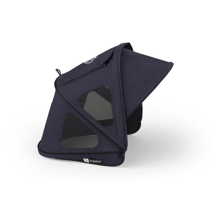 Bugaboo Dragonfly Sonnendach mit Lüftungsfenstern, ausziehbar für zusätzlichen und optimalen Sonnenschutz, wasserabweisend, Deep Indigo