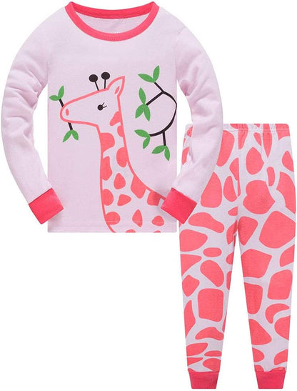 TEDD Girls' Pyjamas, Cotton, Cute, Unicorn, Long Sleeves, Two-Piece Pyjamas Set, Kids’ Sleepwear, Winter, Christmas, Sizes 1-12 Years