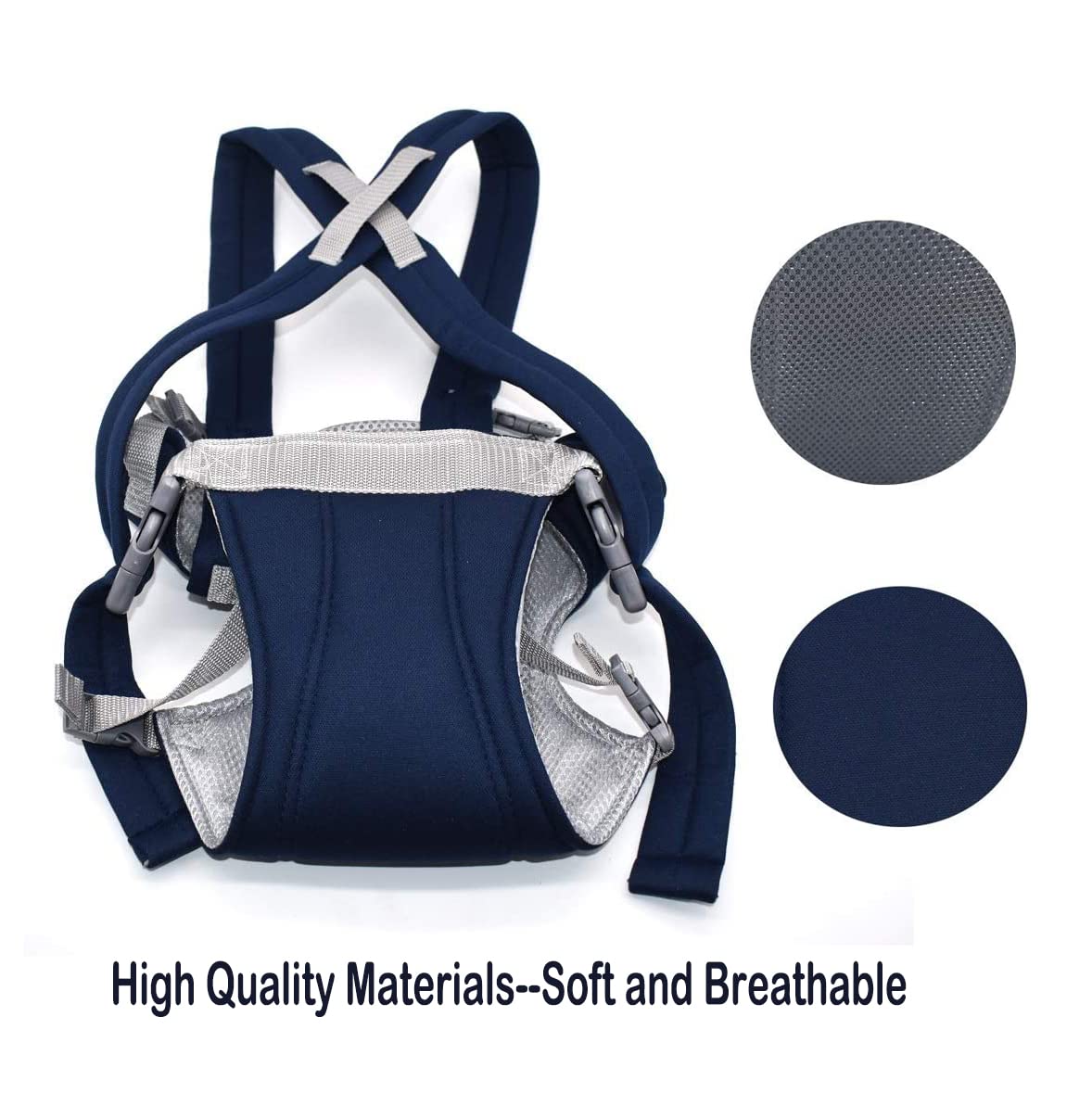 XLKJ Ergonomische Babytrage, Babytrage, Rücken- oder Vordertür für Neugeborene, für Neugeborene von 3,6 kg bis 15 kg