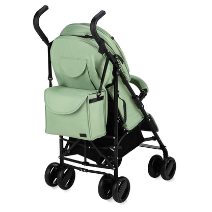 MoMi AKIRA Kinderbuggy Kinderwagen ab 6 Monaten (bis 15 kg), verstellbarer 5-Punkt-Sicherheitsgurt, Babytasche, Einkaufskorb, Regen- und Insektenschutz.