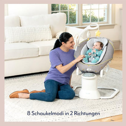 Graco All Ways™ Soother 2-in-1, elektirsche Babyschaukel und tragbare Wippe, ab Geburt bis ca. 9 Monate (9 kg), mit Vibration und einstellbarer Schwunggeschwindigkeit, Little Adventures
