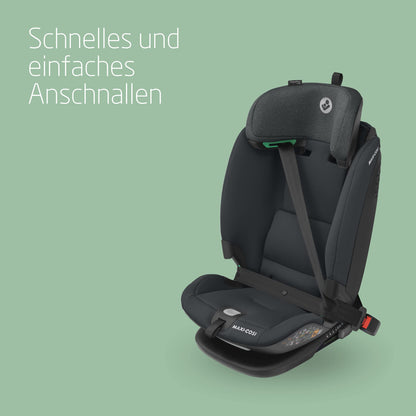 Maxi-Cosi Titan Plus i-Size, mitwachsender Kinderautositz, 15 Monat-12 Jahre (76-150 cm), G-CELL-Seitenaufprallschutz, 4 Liegepositionen, weiche Schaumstoffpolster in Kopfstütze, Authentic Black - Meloni2