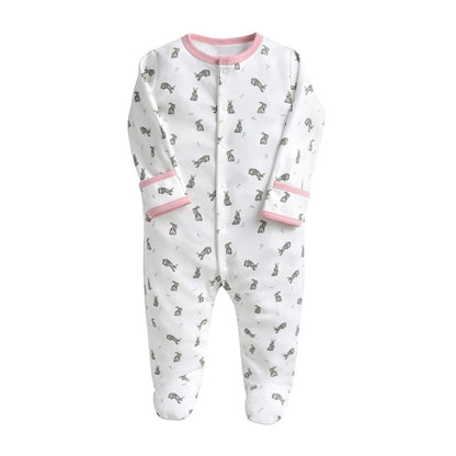 Minizone Baby Schlafstrampler 3er Pack, Pyjamas Langarm Strampler Jungen Mädchen Geschenk 9-12 Monate
