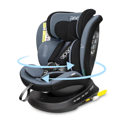 Reecle 360 Drehbar i-Size Kindersitz mit ISOFIX 40-150 cm (0-36 kg) Reboarder, ab Geburt -12 Jahre, ECE R129 - Meloni2