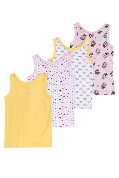Chicco Mädchen Unterhemd Set aus Baumwolle Unterwäsche (4er Pack)