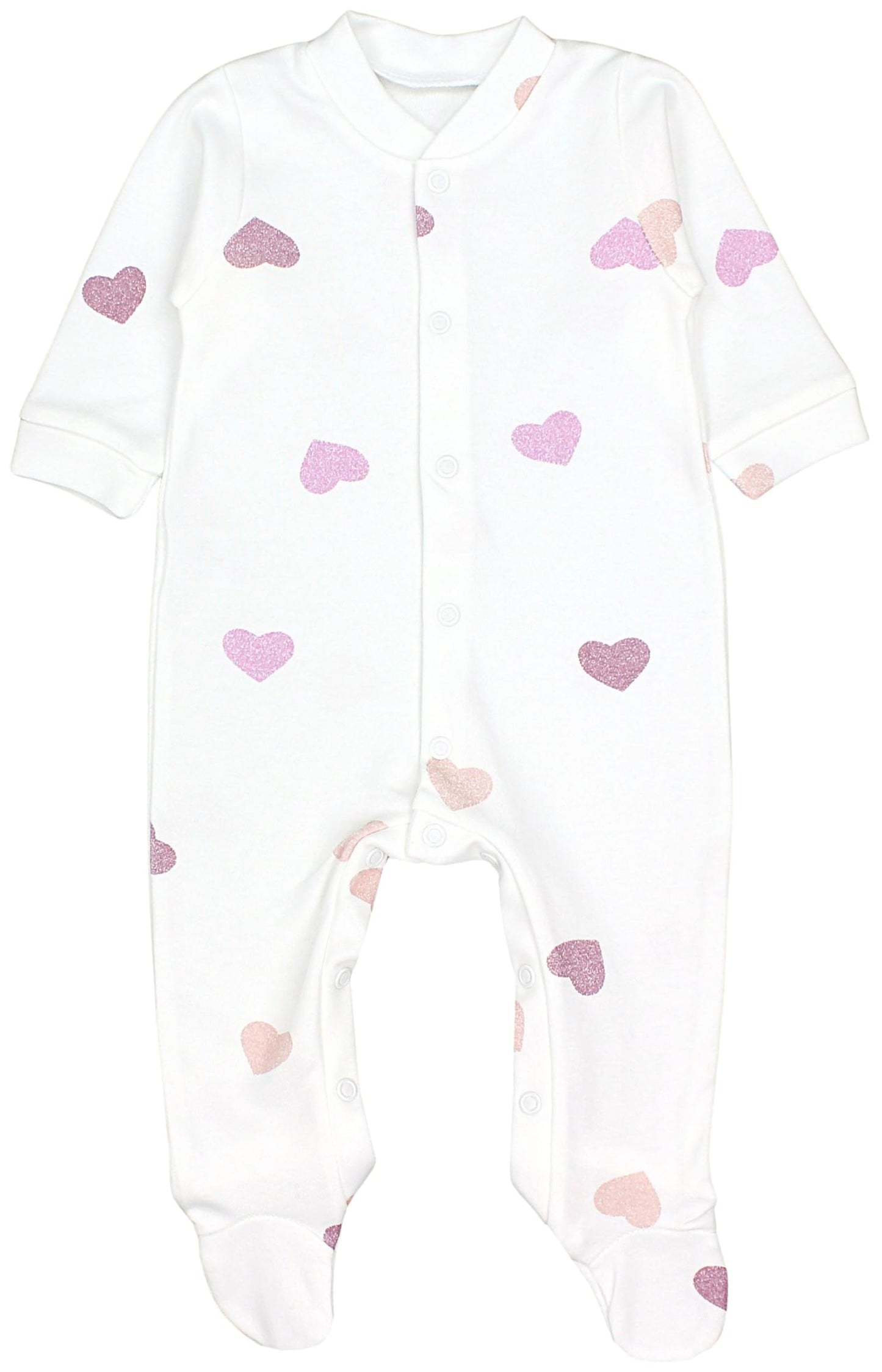TupTam Baby Mädchen Schlafstrampler mit Fuß 3er Pack