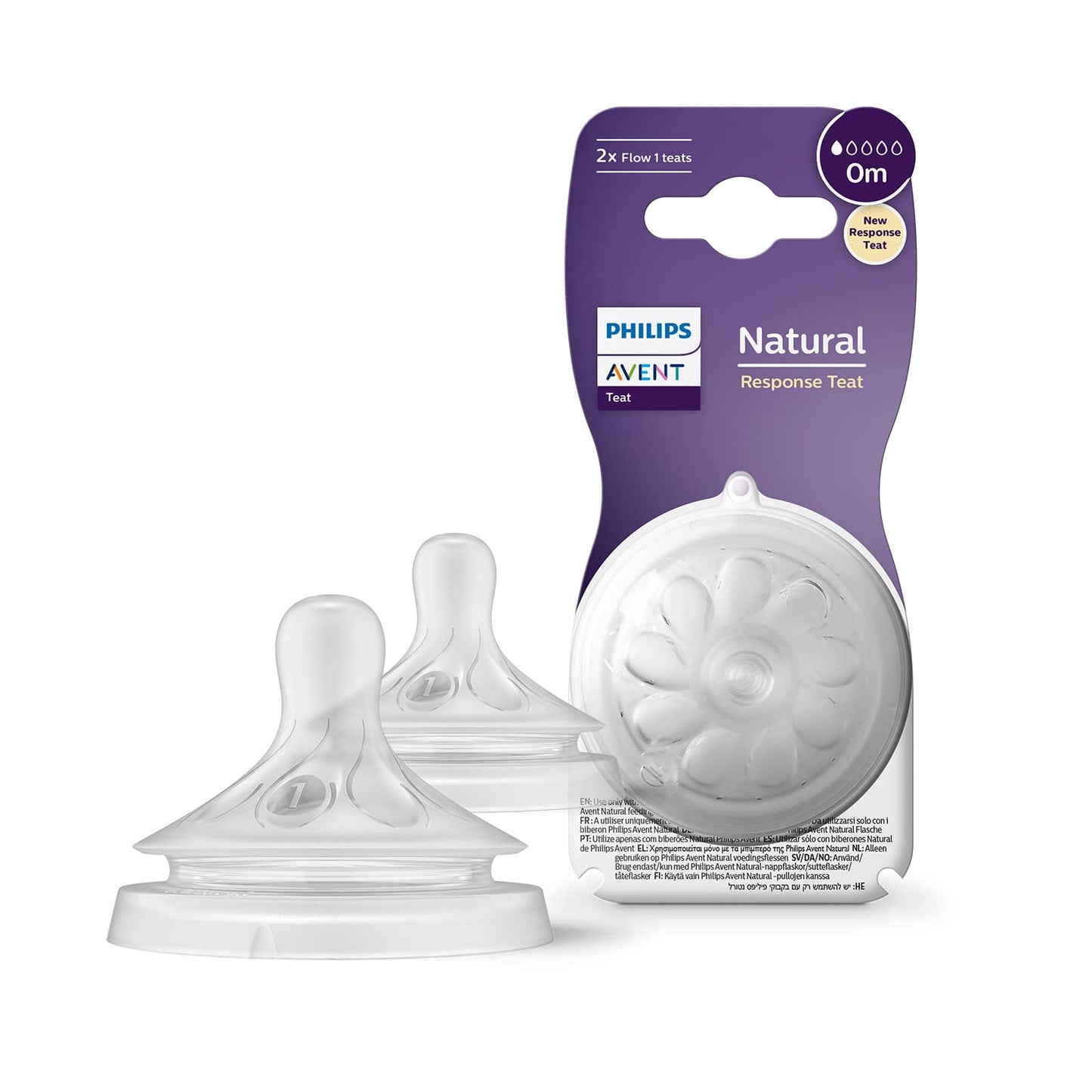 Philips Avent Babyflaschen Natural Response, Geschenkset für Neugeborene – Babys von 0–12 Monaten und älter (Modell SCD838/13) - Meloni2