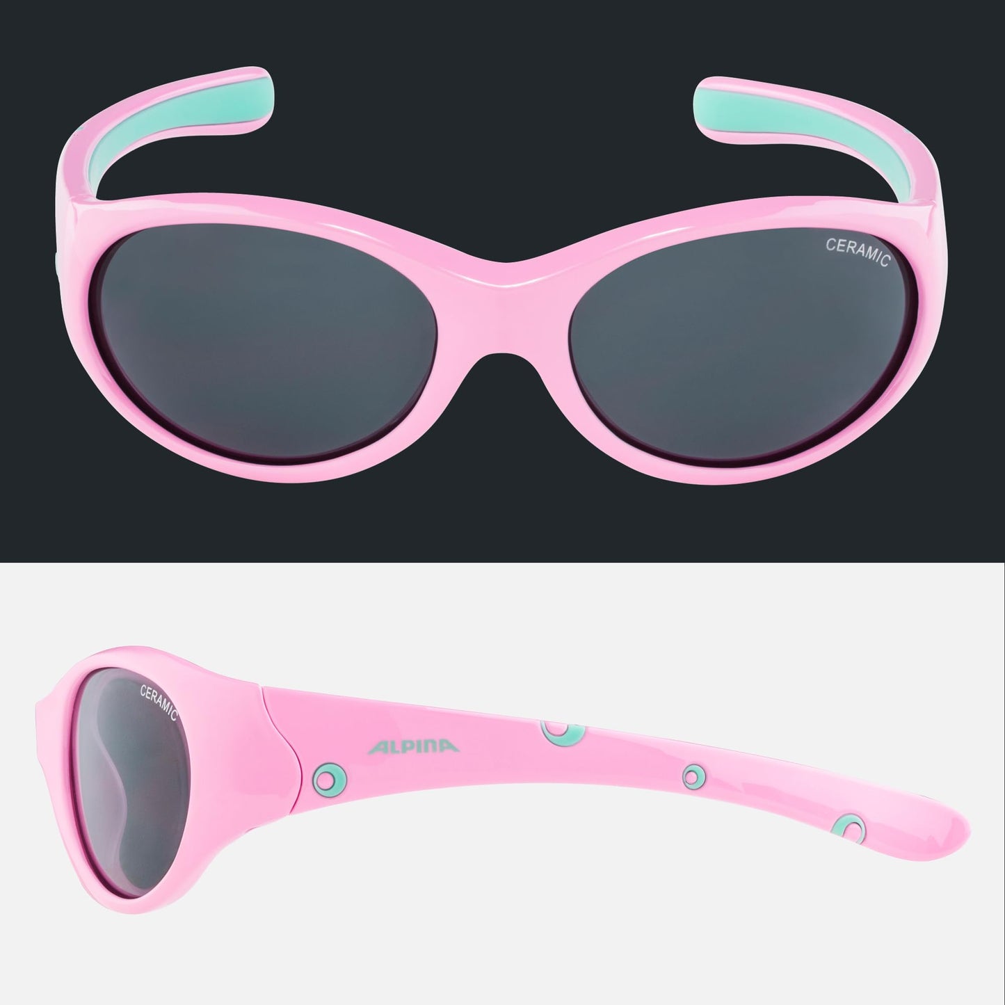 ALPINA FLEXXY GIRL - Verspiegelte und Bruchsichere Sonnenbrille Mit 100% UV-Schutz Für Kinder