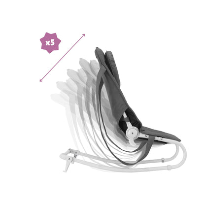 Badabulle Lichen foldable baby bouncer - Adjustable backrest - 3-point safety belt - Removable play arch 