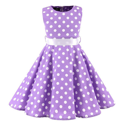 Mädchen Retro Vintage Rockabilly Kleid Partykleider Cocktailkleider