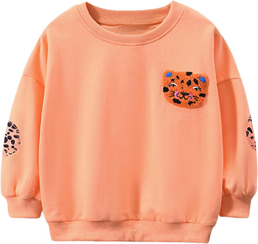 Mädchen Pullover für Kinder Langarmshirt Baumwolle Sweatshirt Winter Kleidung Langarm Tops 1-7 Jahre