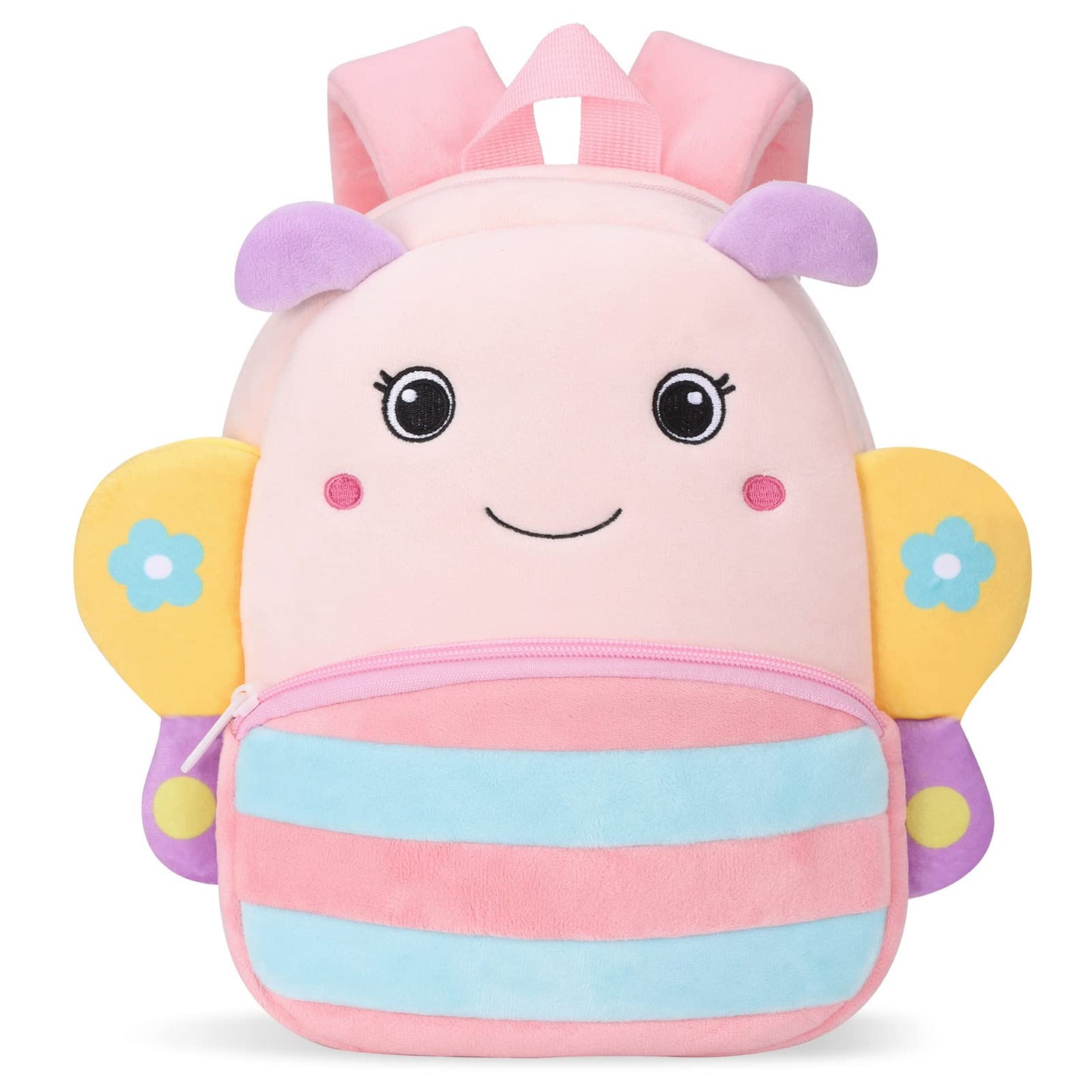 Kinderrucksack Kinder Mini Schulrucksack Tiere Kindergartentasche fur Jungen Madchen Kleinkind (Rosa Kuh)