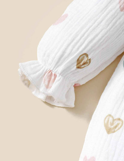 UUAISSO Newborn Baby Girl Clothing Long Sleeve Ruffle Jumpsuit Bowknot Romper Infant Girls Autumn Winter Outfits