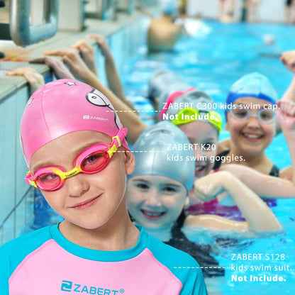 ZABERT K20 2er Pack Schwimmbrille für Kinder, Antibeschlag UV-Schutz, für Kinder Alter 3-10 Jahre
