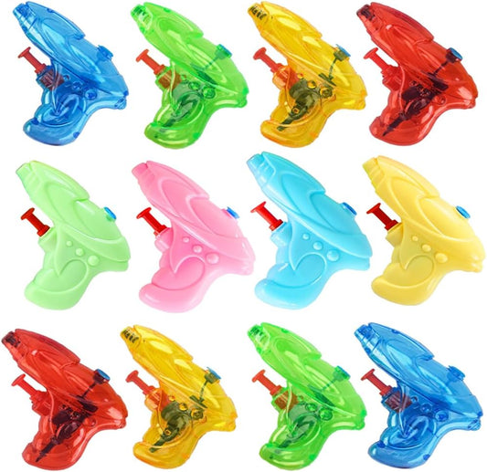 12 Stück wasserpistole klein Mini wasserspritzpistole Kinder spritzpistole Wasser hundeerziehung Sommer Spielzeug Garten Pool Party Mitgebsel für Kinder