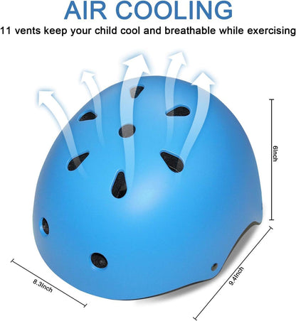 BURSUN Kinder Fahrradhelm Kinderhelm Skaterhelm für Alter 2-16 Jahre Jungen Mädchen, Kinderhelm für Fahrrad Roller Skateboard Scooter Roller Skating