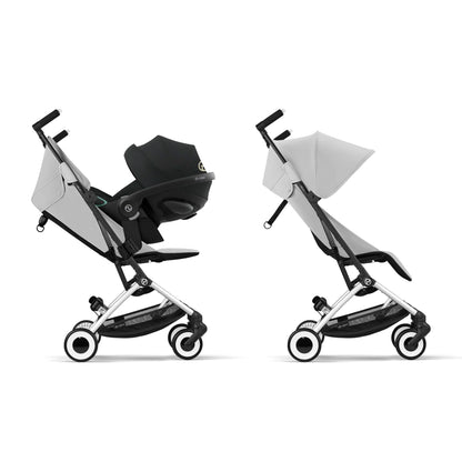 CYBEX Gold Pushchair Dragonfly with One-Pull Harness, From Approx. 6 Months to 4 Years (max. 22 kg), Ultralight (Only 6 kg), Fog Gray (Grey with Silver Frame) 