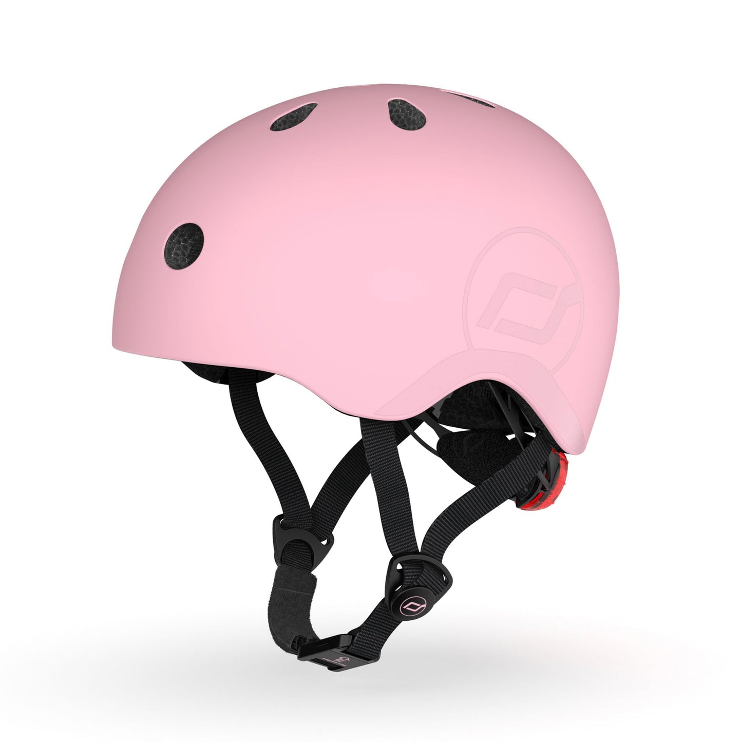 Scoot and Ride Baby Helmet with Adjustable Straps - Matte Finish - Small and Medium - Includes LED Safety Light and Soft Fleece Padding for Extra Protection