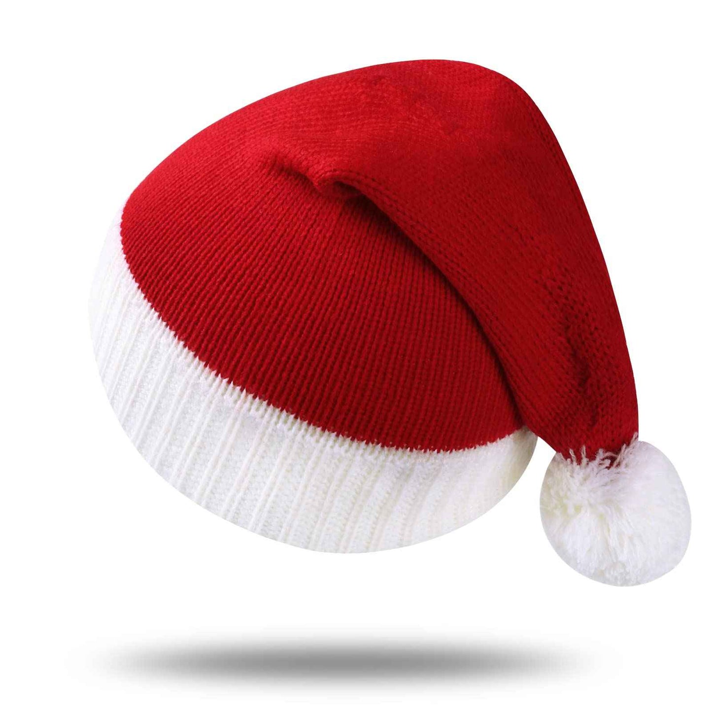 Christmas Hat Baby Small Santa Hats with Bobble Santa Claus Decorative Knitted Jumper Hats Red for Baby Toddler Children Gift Christmas Hat