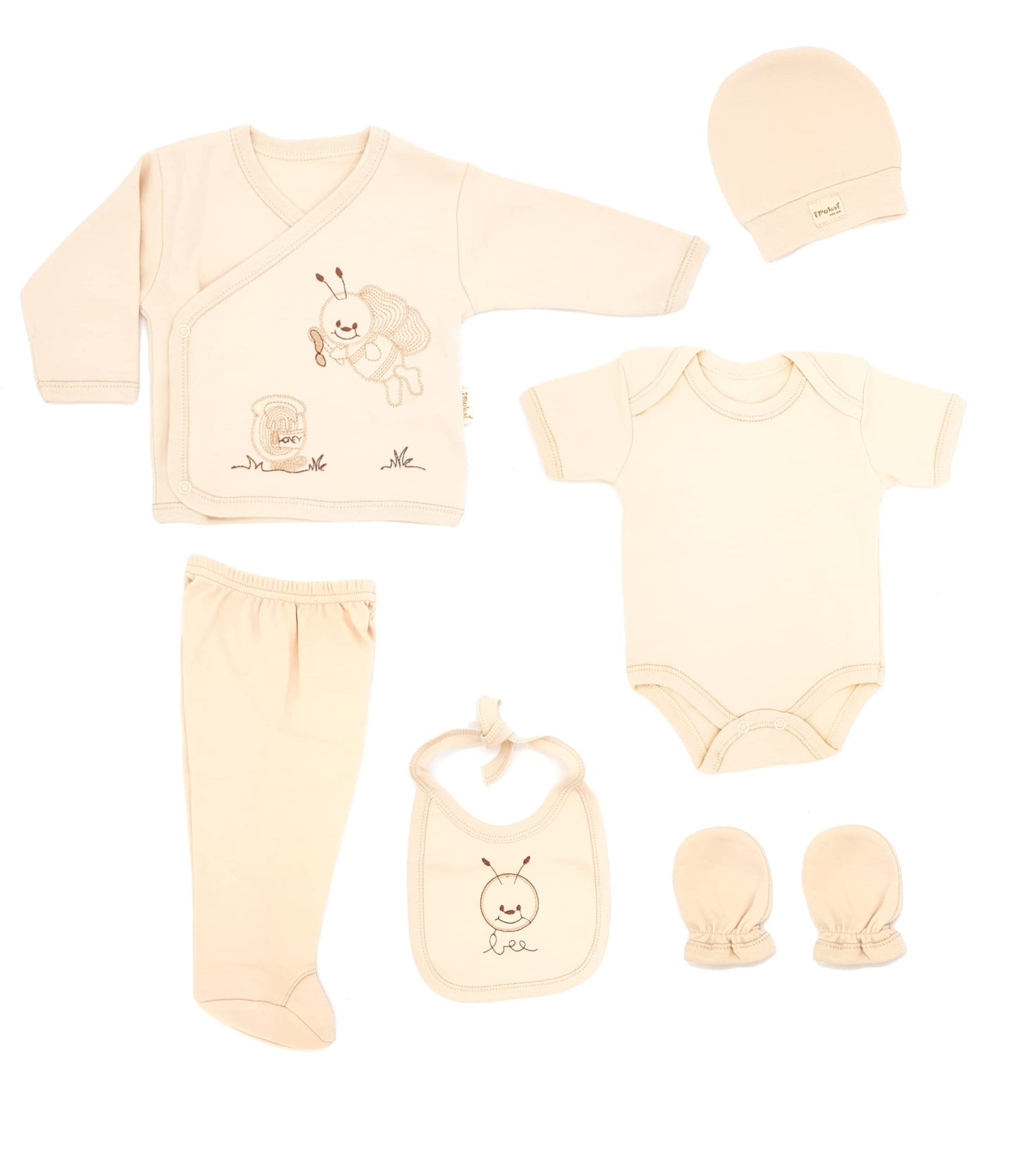Newborn Baby Gift Set 100% Natural Cotton First Equipment Unisex Clothing Gift Set Baby Equipment for Babies 0-4 Months, koala