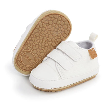 BABSMULY Baby Shoes for Boys Girls Non-Slip Rubber Sole High Top PU Leather Sneakers Toddler Crib Shoes Newborn Loafers Flats. 