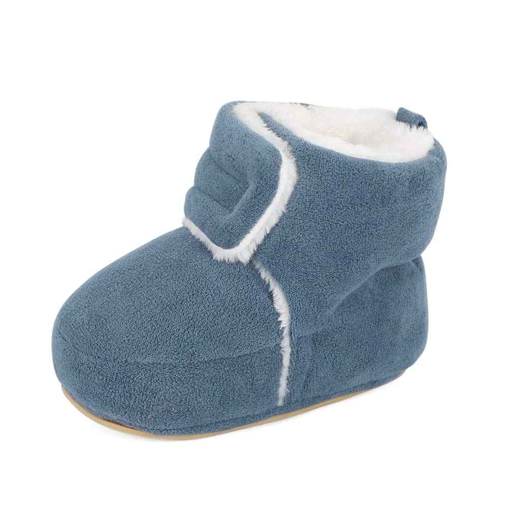 Unisex Baby Boys Girls Warm Winter Boots Rubber Sole Non-Slip Winter First Walking Shoes