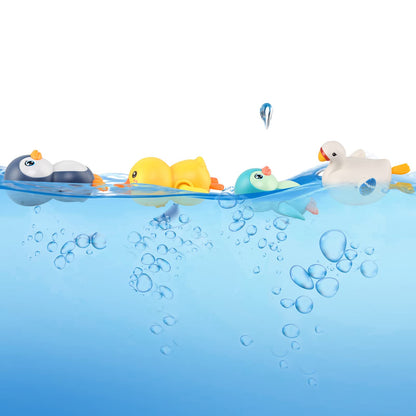 BelleStyle Baby Badespielzeug, Badewannenspielzeug für Baby Kinder Ab 1 2 3 4 Jahr, Wasserspielzeug Uhrwerk Schwimmende Aufzieh Schwimmbad Badewanne Bad Spielzeug für Kleinkinder Jungen Mädchen