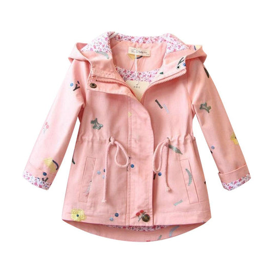 Amur Leopard Children's Transition Jacket Girls Cotton Spring Autumn Jacket 