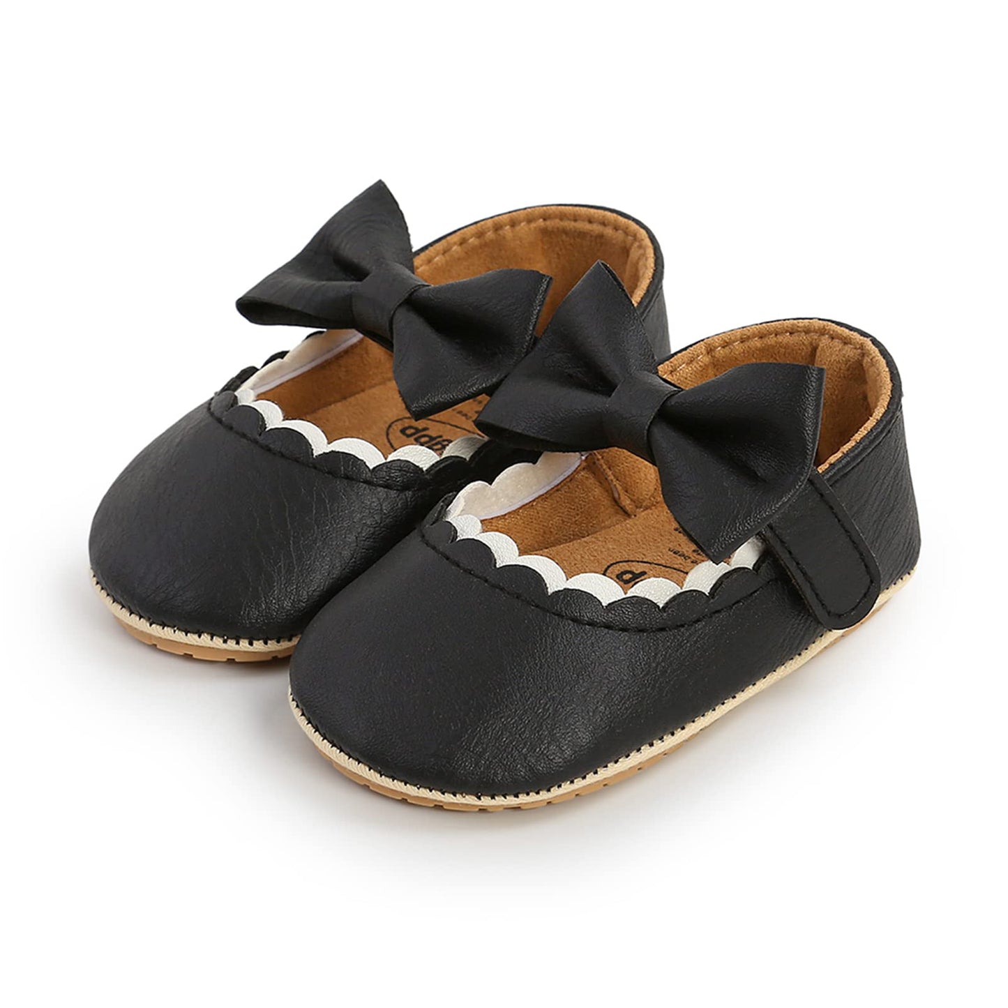 RVROVIC Baby Mädchen Mokassins Prinzessin Mary Jane Flache Kleider Schuhe Premium Leichte Weiche Sohle Krippe Schuhe Kleinkind Schuhe