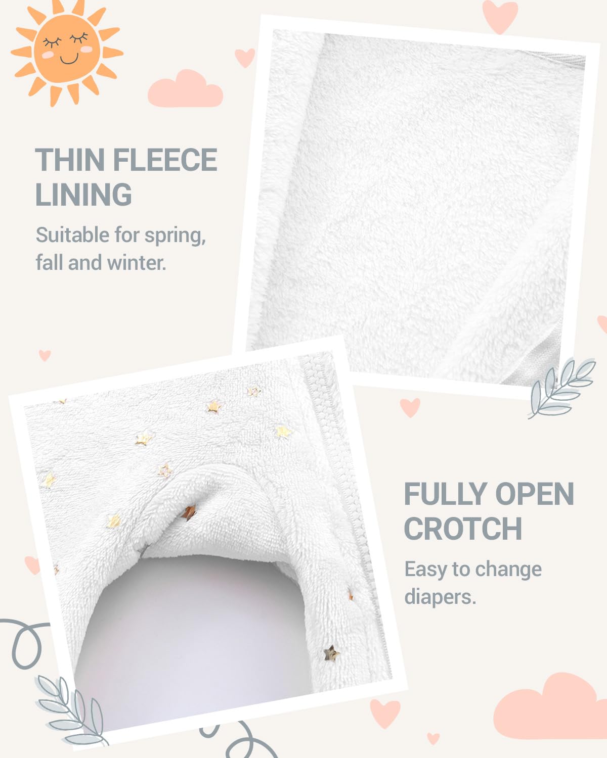 Baby Overall Winter Fleece Schneeanzug Baby Warm Strampler mit Kapuze Herbst Winter für Jungen Mädchen 0-12 Monate