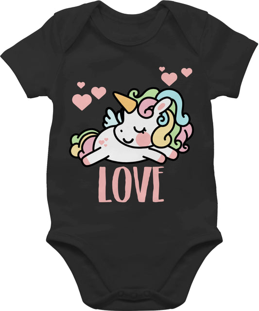 Baby Body Junge Mädchen - Partner - Valentinstag Einhorn