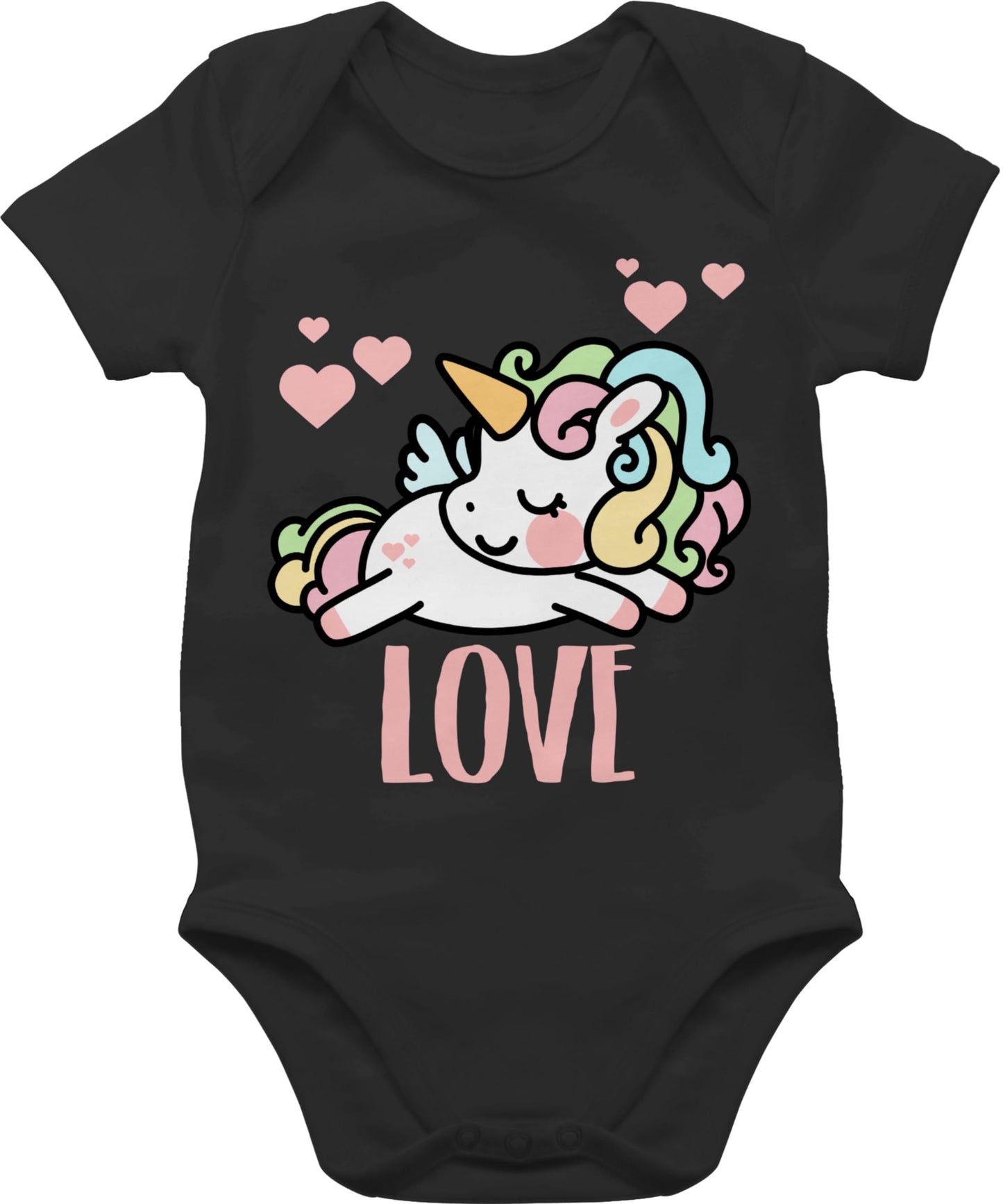 Baby Body Junge Mädchen - Partner - Valentinstag Einhorn