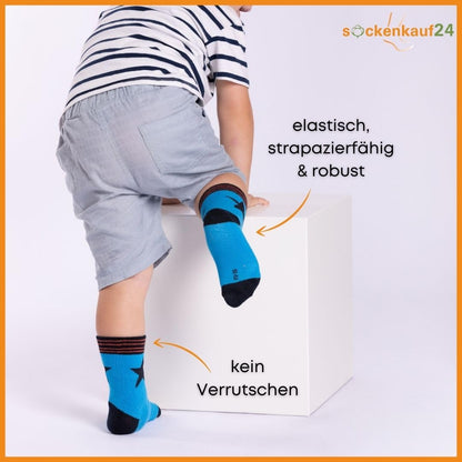 10 Paar Kinder Socken Jungen & Mädchen Baumwolle Kindersocken