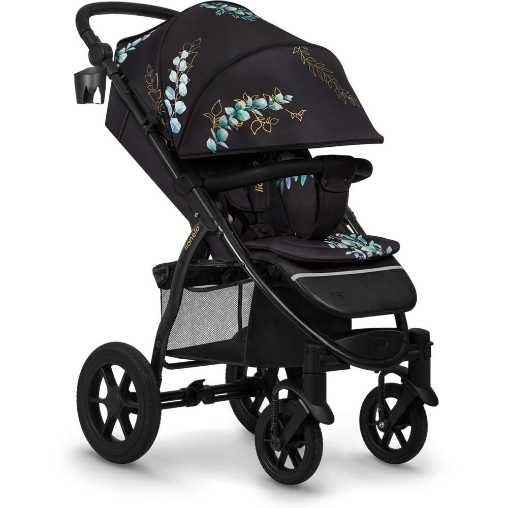 LIONELO Annet Plus Buggy up to 22 kg with Reclining Function, Small Folding Pushchair with Accessories, EVA Foam Wheels, Mosquito Net, Foot Cover Drink Holder, Basket Dreamin