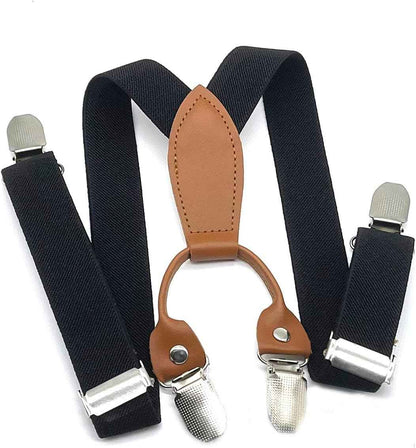 Pack of 2 Children's Braces 4 Clips Y-Shape – 2.5 cm Wide