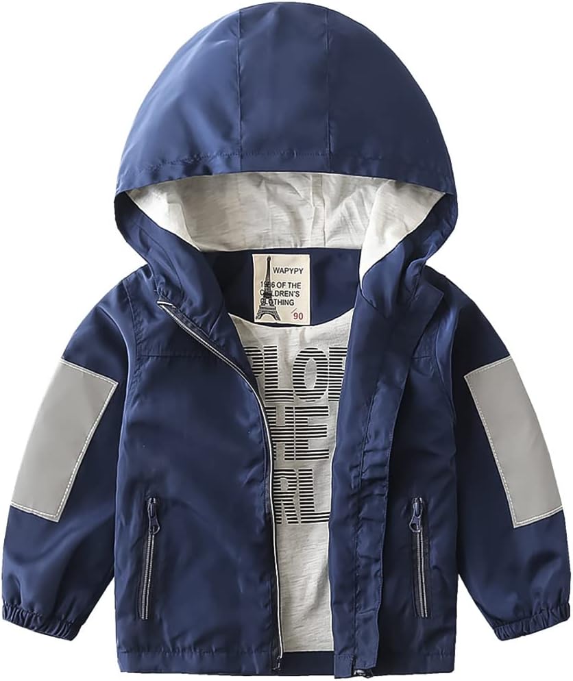 Volunboy Baby Kapuzen Jackets, Jungen Langarm Winddicht Mantel Cartoon Aufdruck Jacken