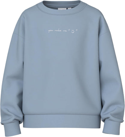 NAME IT Girls' Nkfvanita LS RLX Sweat Unb