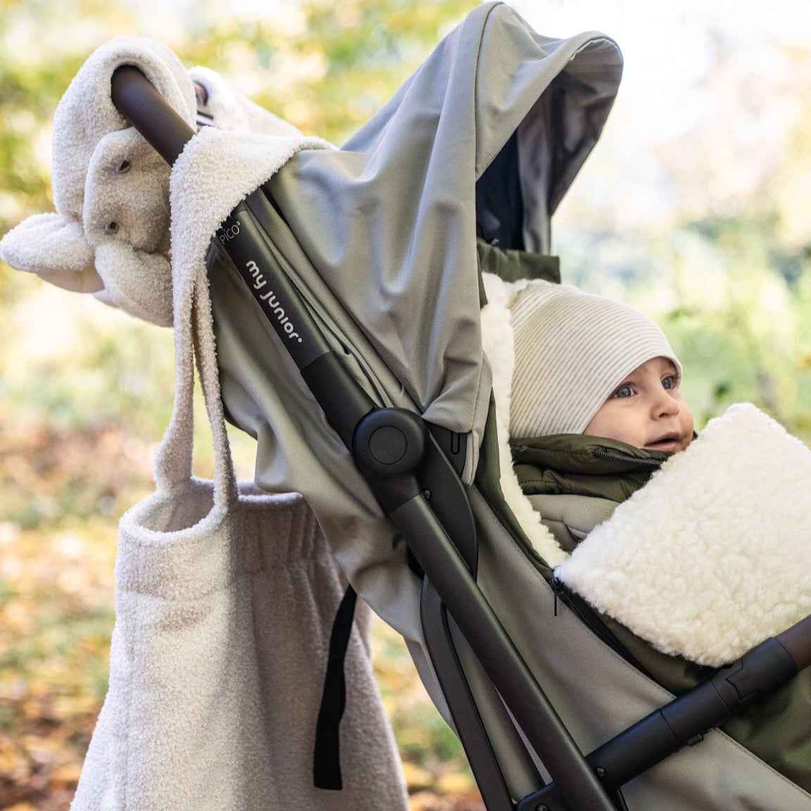 Handschuhe Boucle Teddystoff Kinderwagen - warm & nachhaltig