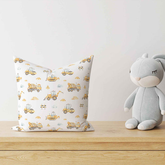 “Baustelle” Premium Kinder Dekokissen