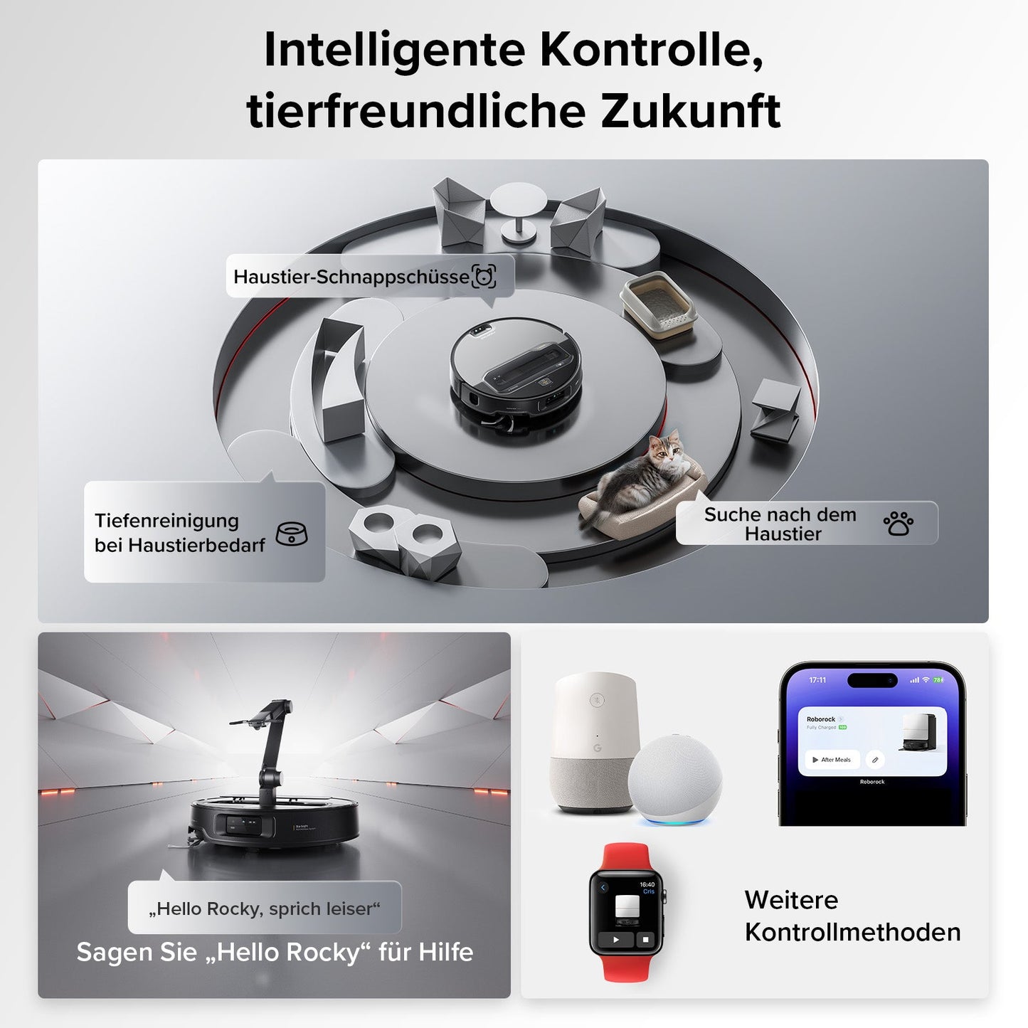 Roborock Saros Z70 Staubsaugerroboter mit mechanischem OmniGrip™ Arm