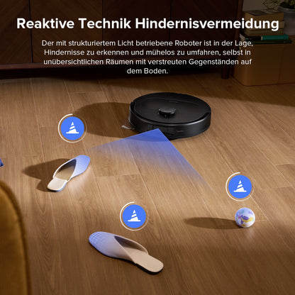 Roborock QV 35S Set Roboter-Staubsauger mit Multifunktions-Dockingstation (mit Staubbeutel*2 Stück und Filter*1 Stück)